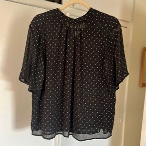 H&M dotted flowy shirt